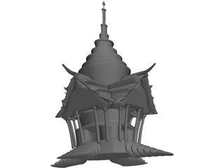 Thai Temple 3D Model