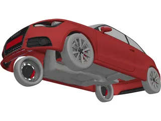 Audi A1 (2011) 3D Model