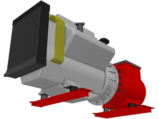 Diesel Generator 3D Model