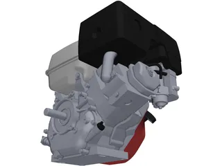 Honda GX340 Engine 3D Model