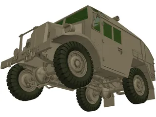 Quad Gun Tractor 3D Model