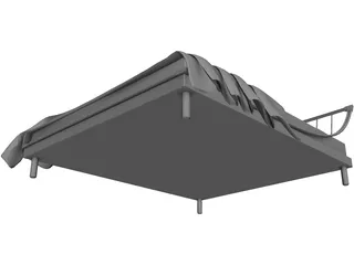 Double Bed Large 3D Model