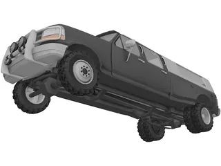 Ford F-350 Crew Cab 3D Model