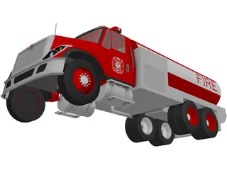 Fire Department Tanker 3D Model