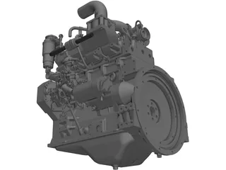 Cummins B3.3TAA Engine 3D Model