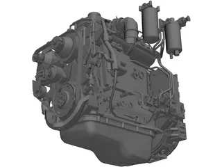 Cummins QSB4.5TAA Engine 3D Model