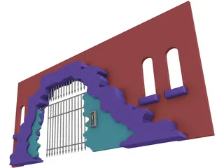 Archway Caged 3D Model