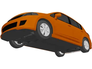 Nissan Versa SL IE (2009) 3D Model