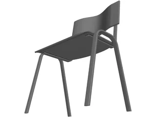 Classroom Chair 3D Model