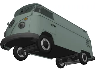 Volkswagen Kombi Type 2 3D Model