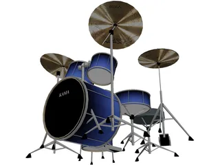 Kama Custom Drumkit 3D Model
