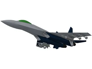 Sukhoi Su-27 Flanker 3D Model