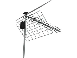 TV Antenna 3D Model