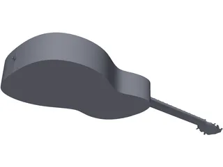 Yamaha Acoustic Guitar 3D Model