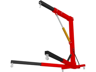 Engine Workshop Crane 3D Model