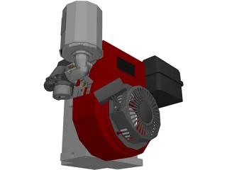 Tecumseh 4-Stoke Engine 3D Model