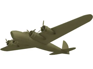 Boeing B-17D Flying Fortress 3D Model