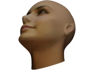 Woman Head 3D Model