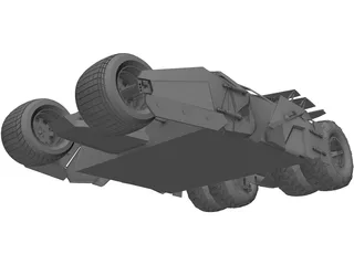 Batmobile Tumbler Car 3D Model