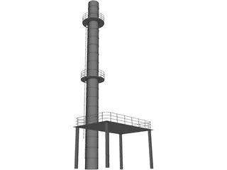 Distillation Column 3D Model