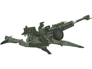 M777 Howitzer 3D Model