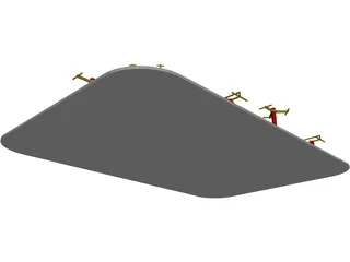 Outdoor Gym Equipment 3D Model