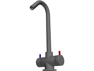 Modern Kitchen Faucet 3D Model