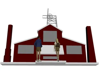 Mining Monument 3D Model