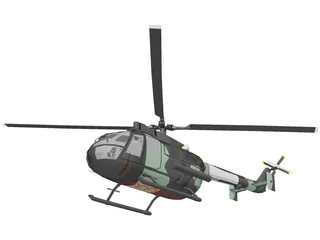 MBB Bo 105 3D Model