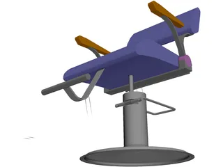 Takara Belmont Fresco Hair Styling Chair 3D Model