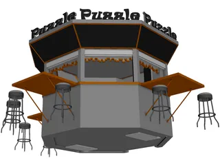 Fast Food Kiosk 3D Model