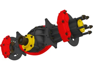 Top Fuel Nodular Differential 3D Model