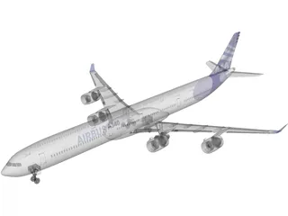 Airbus A340-600 Airliner 3D Model