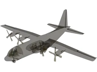 Lockheed C-130 Hercules 3D Model