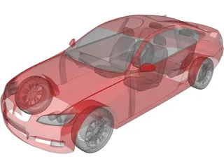 BMW 3-Series Coupe (2006) 3D Model
