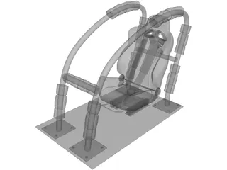 Racing Sim Seat 3D Model