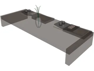 China Table 3D Model