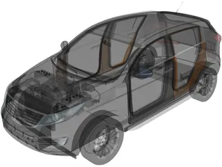 Kia Sportage (2010) 3D Model