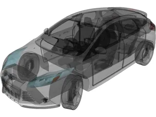 Ford Focus (2014) 3D Model