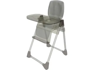 Baby High Chair 3D Model