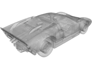 Ford GT40 Mk2 (1966) 3D Model