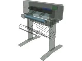 HP450C Plotter 3D Model