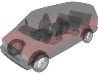Ford Aerostar XLT Van (1994) 3D Model