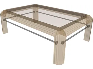 Table Rectangular 3D Model