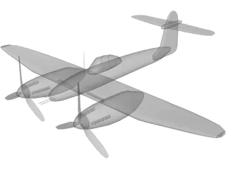 Westland Whirlwind 3D Model