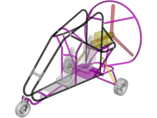 Powered Parachute 3D Model