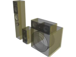 Speakers 3D Model