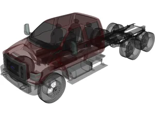 Ford F-650 Crew Cab 6x4 (2016) 3D Model