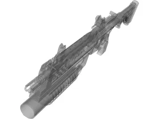 Lr3000 Assault Rifle 3D Model
