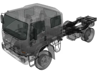 Isuzu FTS800 CrewCab Chassis (2014) 3D Model